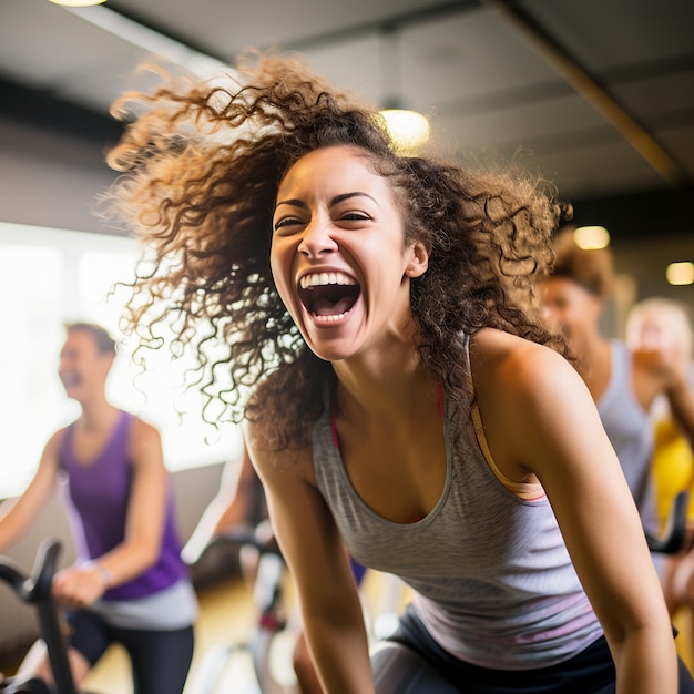 Atletisch persoon die oefent en traint