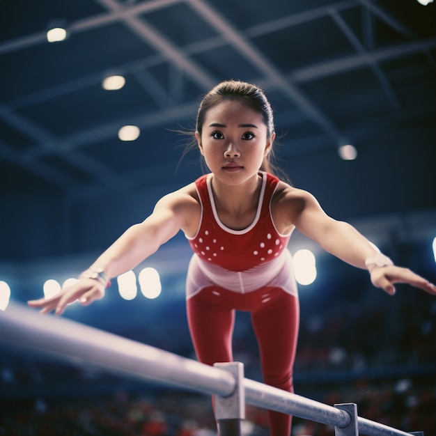 Gratis foto atletisch persoon die oefent en traint