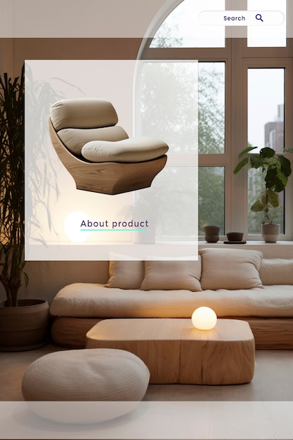 Gratis foto augmented reality in de meubel- en interieurontwerpindustrie