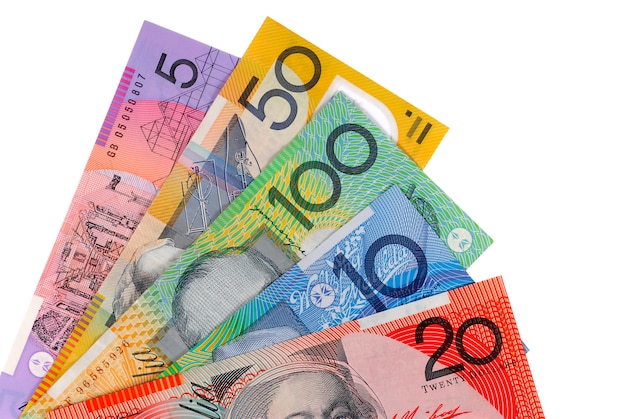 Australische dollarbiljetten