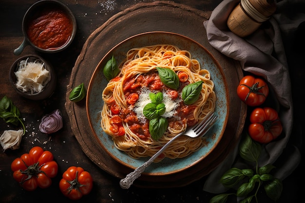 Gratis foto authentieke italiaanse pasta