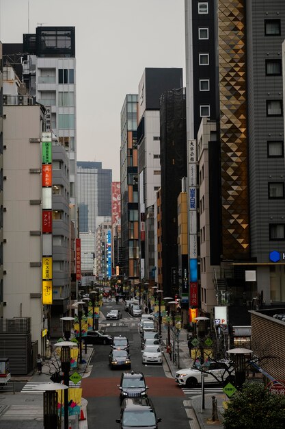 Auto's op straat in japan