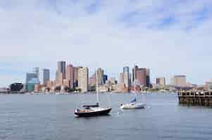 Gratis foto baai en boot van boston