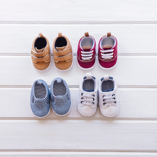 Baby concept met schoen samenstelling