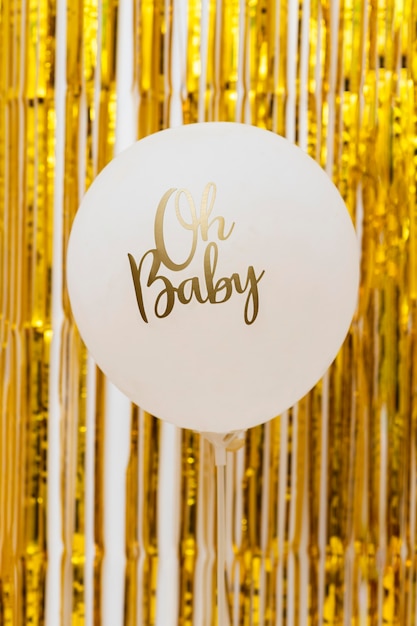 Gratis foto baby shower concept met ballonnen