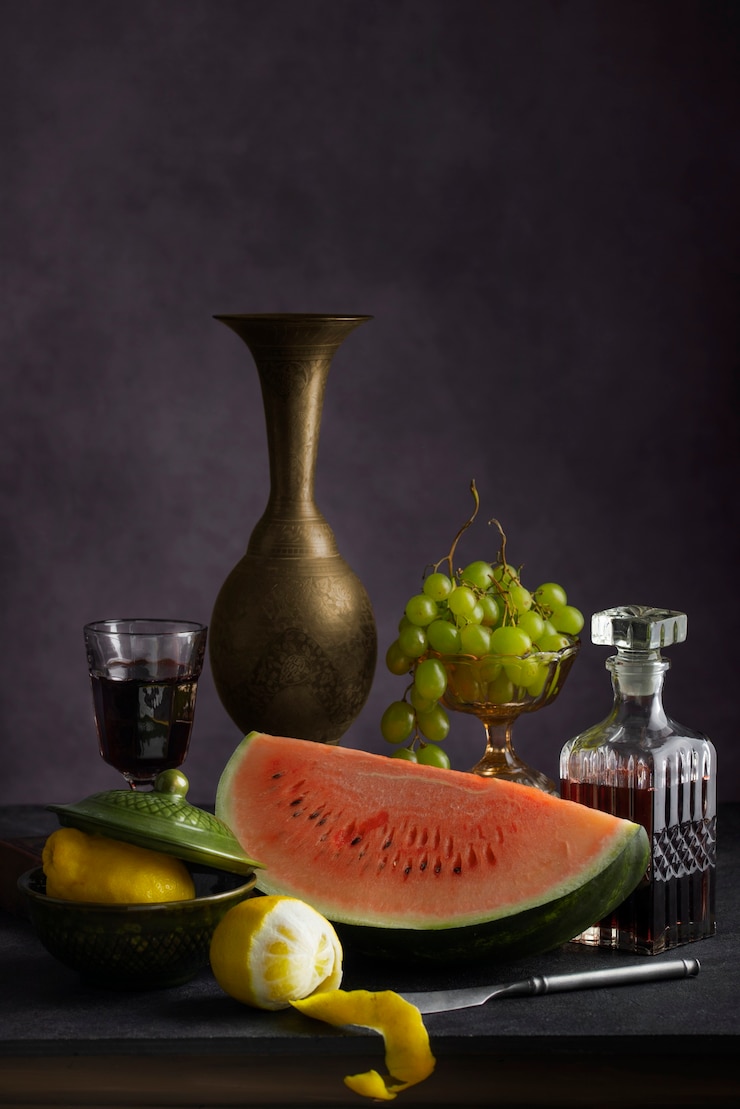 Gratis Foto barokke stijl met vers fruit assortiment
