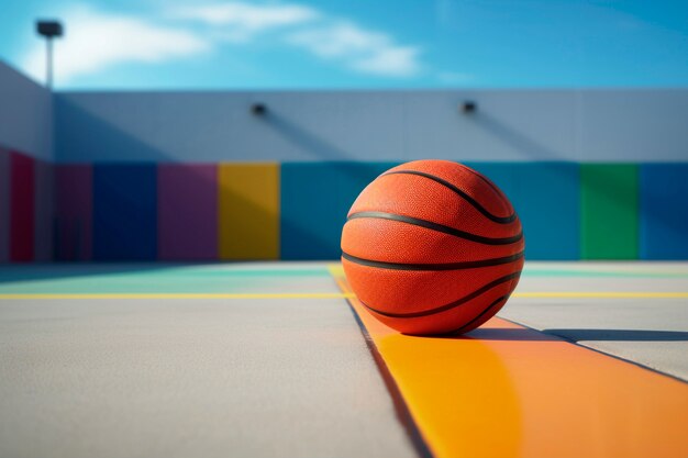 Basketbal spelconcept