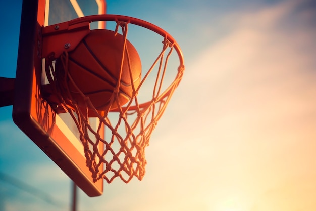 Basketbal spelconcept