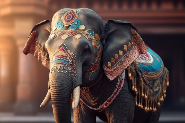 Beeld van de kunstmatige intelligentie van de olifant