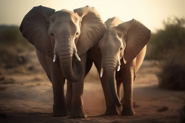 Gratis foto beeld van de kunstmatige intelligentie van de olifant