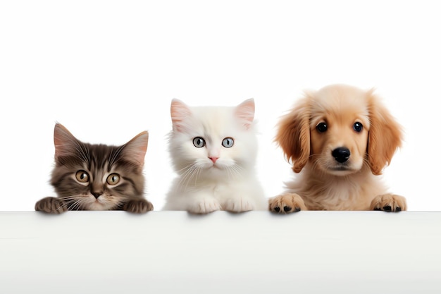 beeld van kitten en puppy gegenereerd door AI