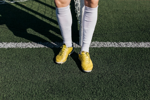Gratis foto benen van voetballer