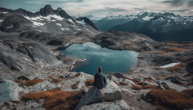 Bergbeklimmers veroveren extreem terrein en bereiken vrijheid gegenereerd door AI