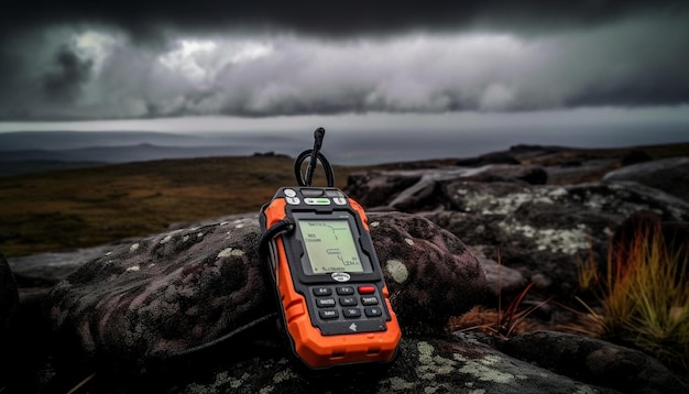 Bergtop vastgelegd in verbluffende fotografische schoonheid gegenereerd door ai