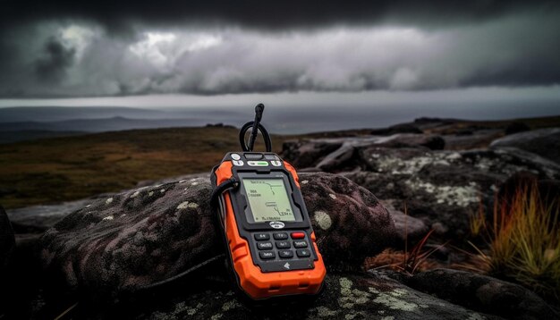 Bergtop vastgelegd in verbluffende fotografische schoonheid gegenereerd door AI