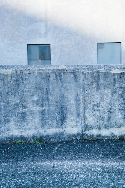 Betonnen muur van de stad