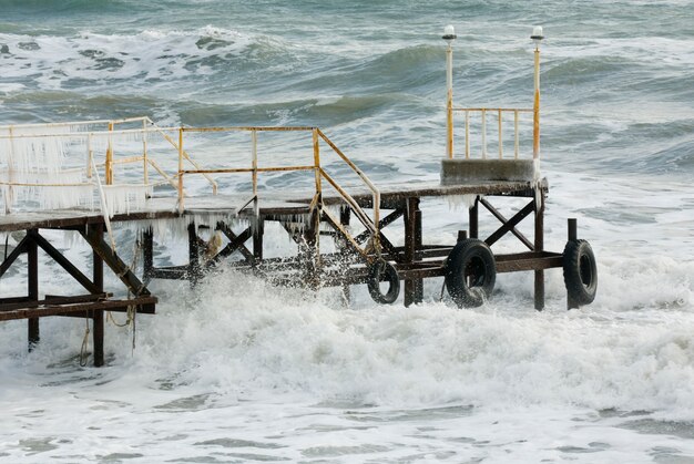 Bevroren pier