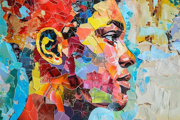 Gratis foto bewustzijn van de dag van het autisme met een kleurrijk portret