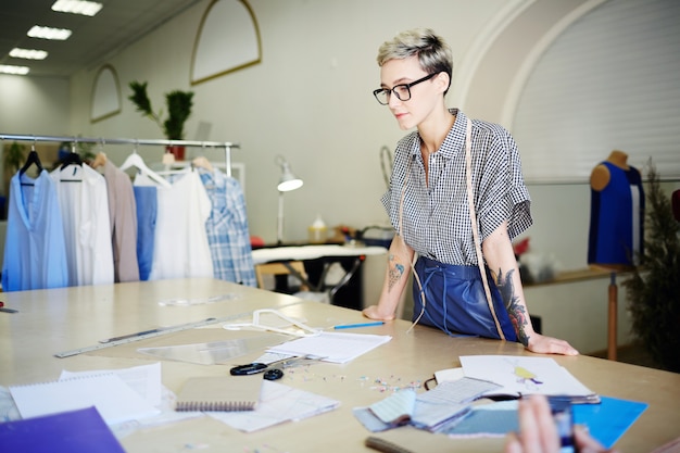 Bezig met werken aan nieuwe collectie