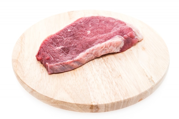 biefstuk koken achtergrond rundvlees één