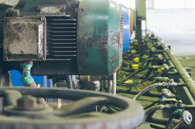 Binnenaanzicht van een staalfabriek