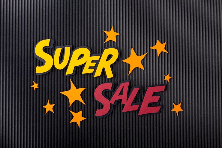 Gratis Foto black friday-arrangement in papierstijl