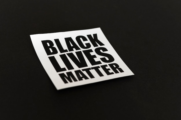Black lives matter concept hoge hoek