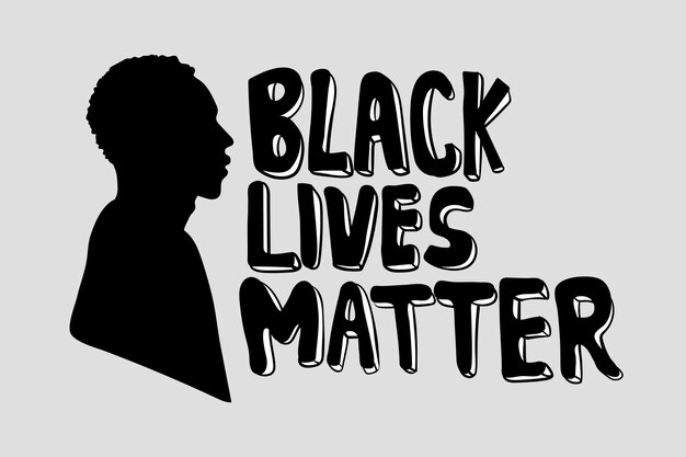 Black lives matter en gelijkheidscampagne social media post
