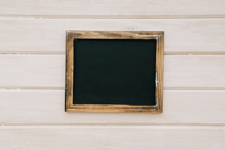 Gratis Foto blackboard met houten frame