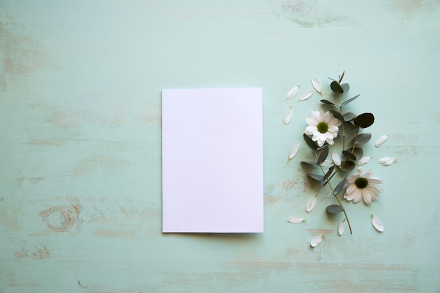 Gratis foto blad van papier mockup