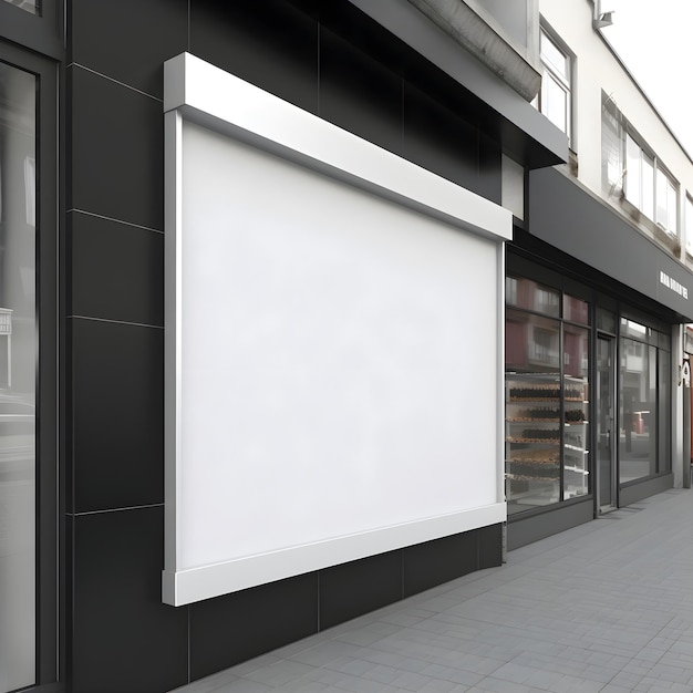 Gratis foto blank billboard voor een winkel 3d-weergave