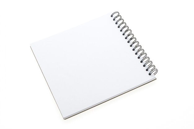 Blank notebook