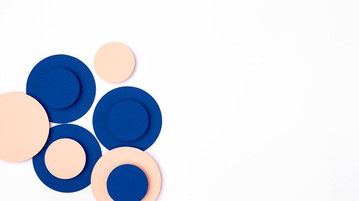 Gratis Foto blauw en perzikdocument cirkels