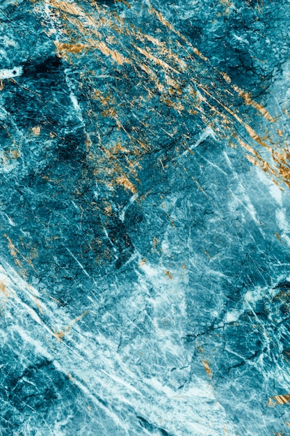 Blauwe en gouden marmeren gestructureerde achtergrond