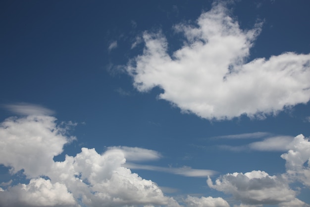 Blauwe lucht met wolken