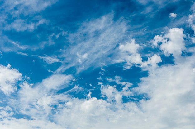 blauwe lucht met wolken