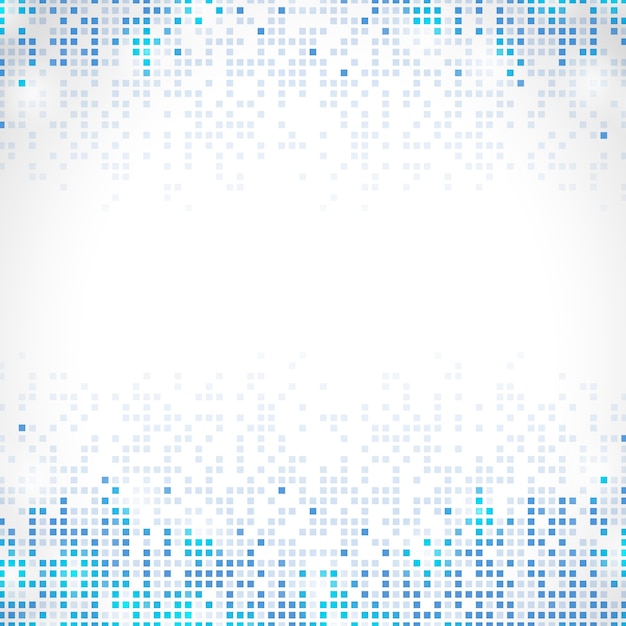 Blauwe rand abstracte pixel regen achtergrond