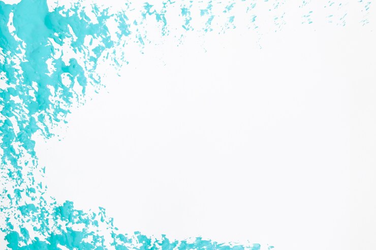 Gratis Foto blauwe verf op wit