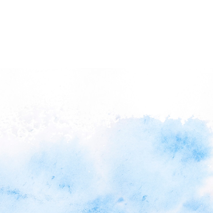 Gratis Foto blauwe waterverfvlek op witte achtergrond