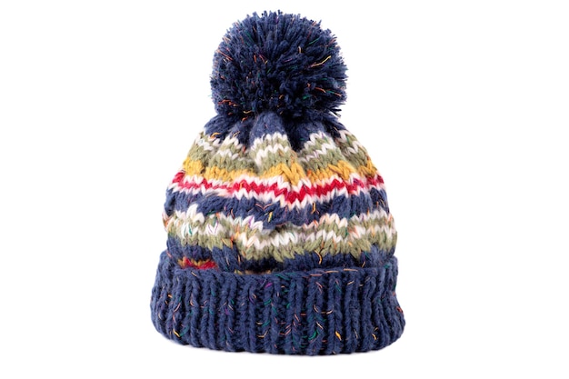 Gratis foto blauwe winter bobble skimuts