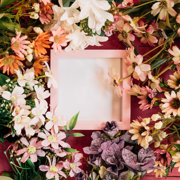 Bloemen composities met frame