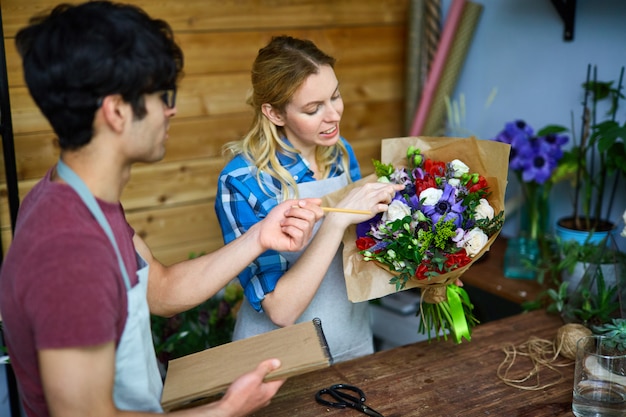 Bloemenwinkel personeel