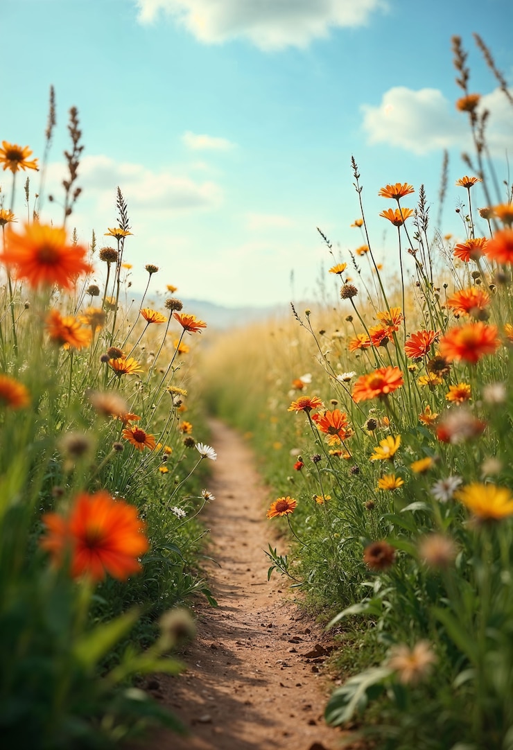Gratis Foto bloemrijke voorjaars achtergrond