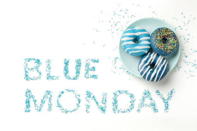 Blue Monday arrangement met donuts