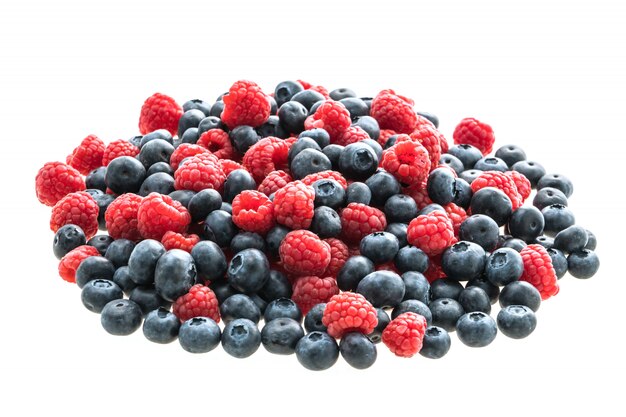 Blueberry en Rasberry fruit