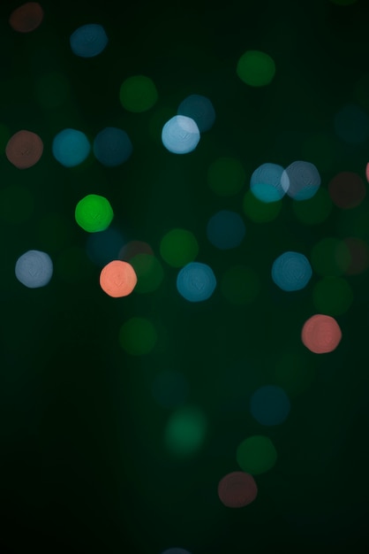 Blurs van veel groene lichten