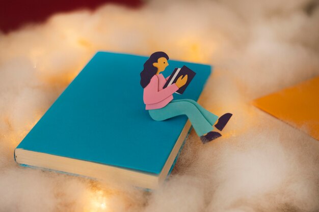 Boeken en fantasie stilleven