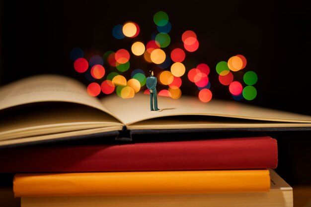 Boeken en fantasie stilleven
