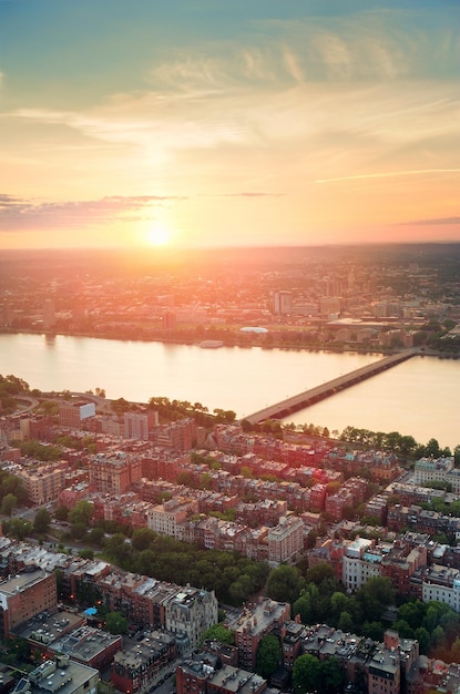 Gratis foto boston zonsondergang