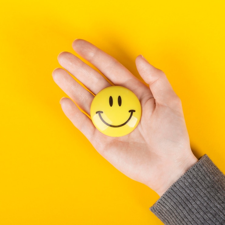 Gratis Foto bovenaanzicht arrangement met een emotie